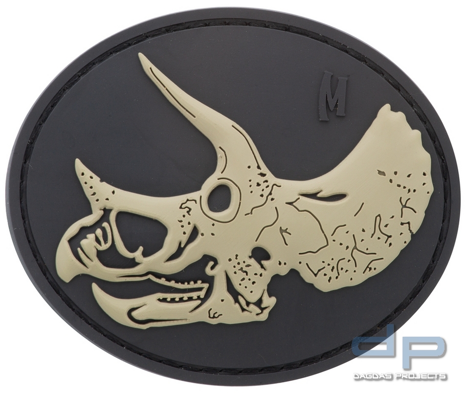 Maxpedition Rubber Patch TRICERATOPS SKULL Swat