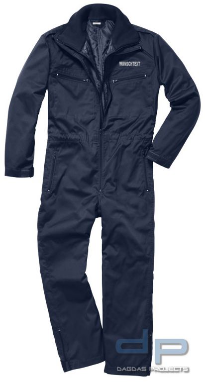 Panzerkombi herausnehmbaren Innenfutter navy mit reflektierendem Wunschaufdruck