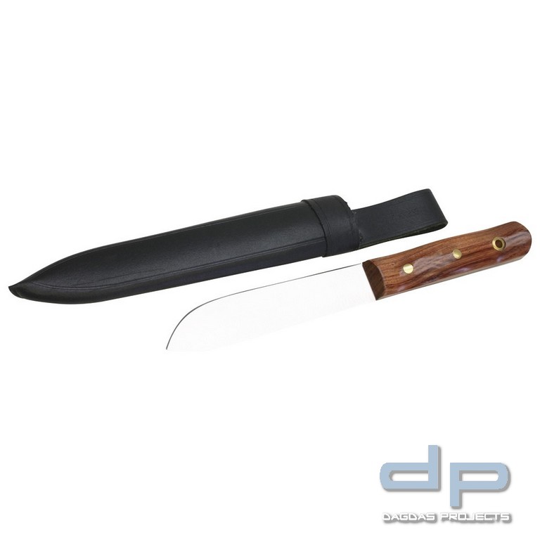 Matrosenmesser, Titan, Lederscheide, Länge 240 mm, Klingenlänge 130 mm
