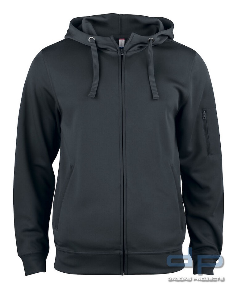 Basic Active Hoody Full Zip in verschiedenen Farben mit Wunschaufdruck