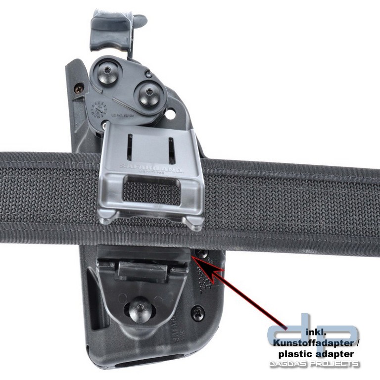 SAFARILAND® Holstersteg Belt Clip UBL-Bohrung, beidhändig, 38 mm - 58 mm
