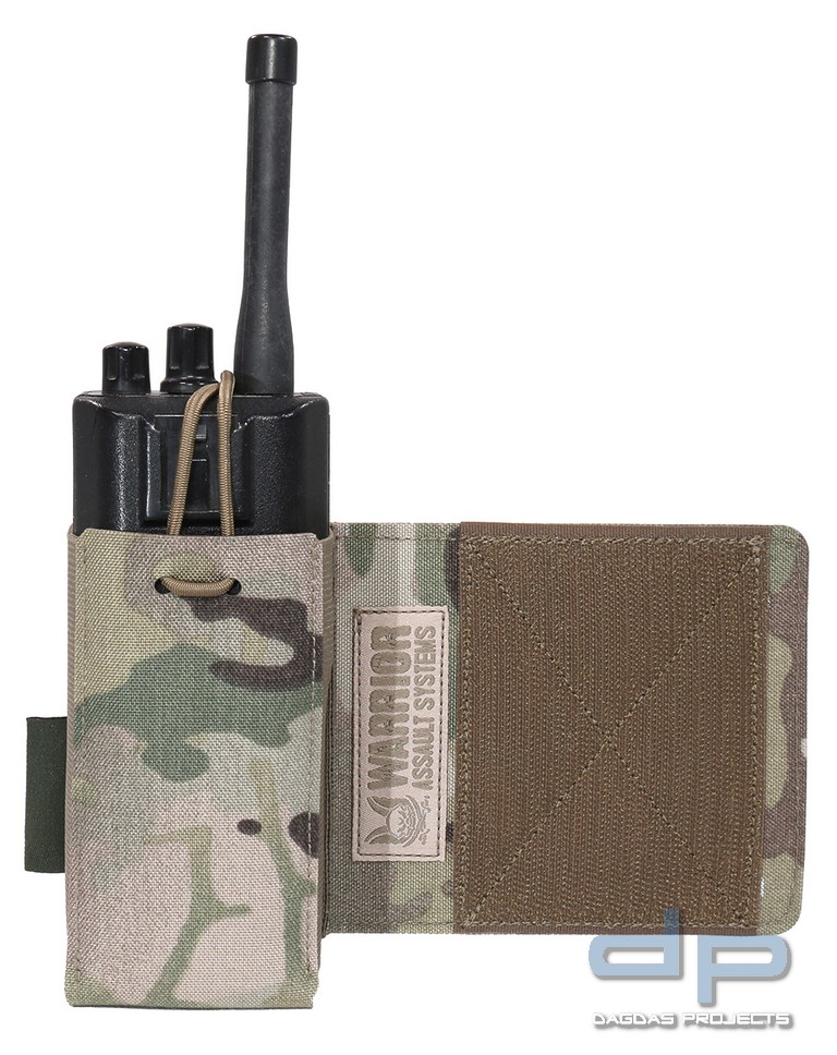 WAS Laser Cut Wing Velcro Adustable Radio Pouch (Links) Multicam