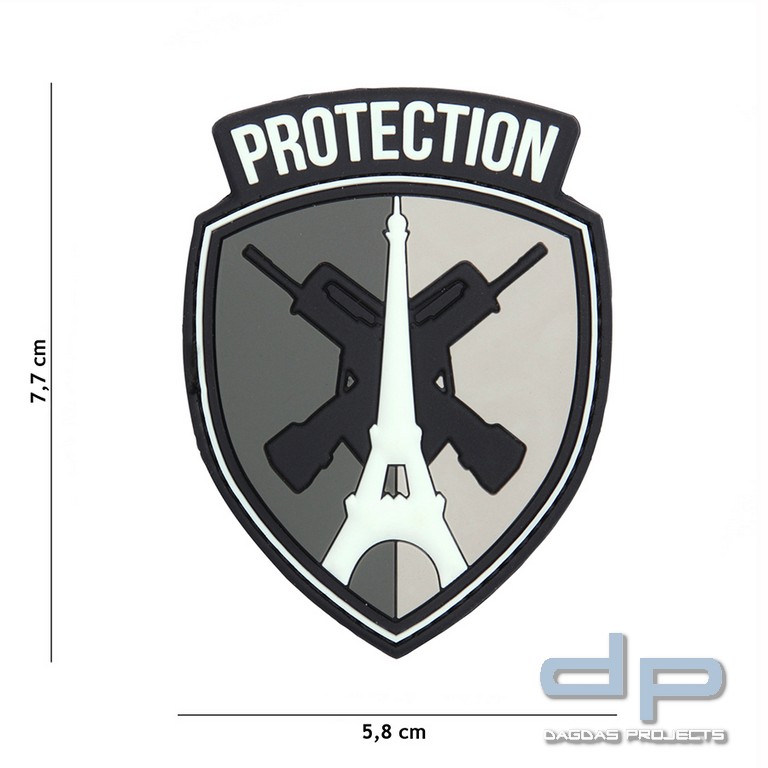 Emblem 3D PVC Protection grau