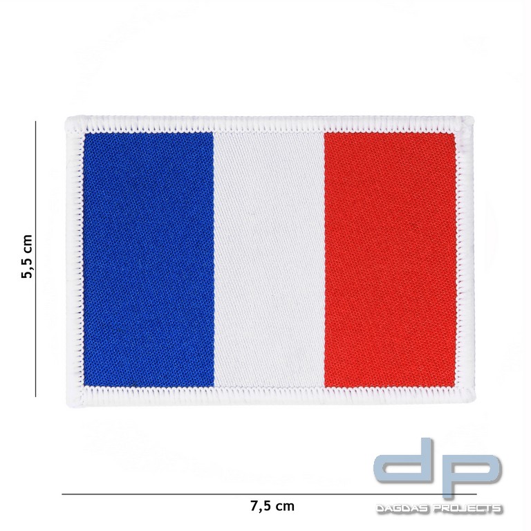 Emblem Stoff fein gewebte Flagge Frankreich