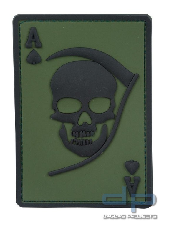Rubber Patch Death Ace oliv/Schwarz