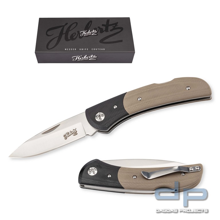Taschenmesser G10 mit Heftschalen aus schwarzem und grünem G10