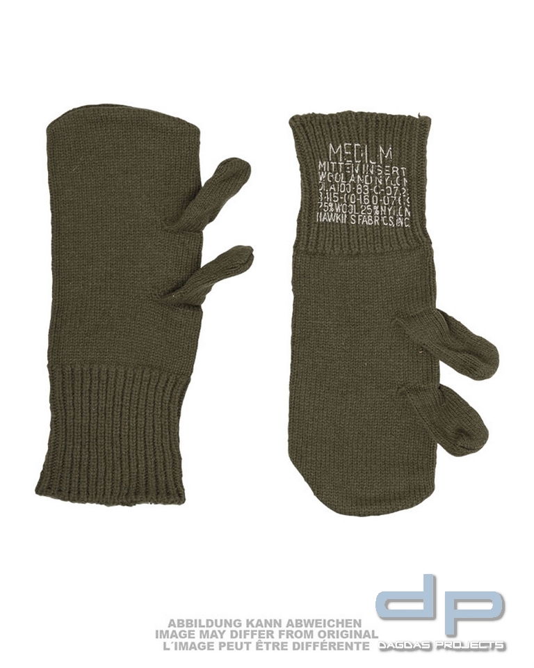 US GI HANDSCHUHE TRIGGER FINGER WOLLE OLIV NEUW.  VPE 10 Paar