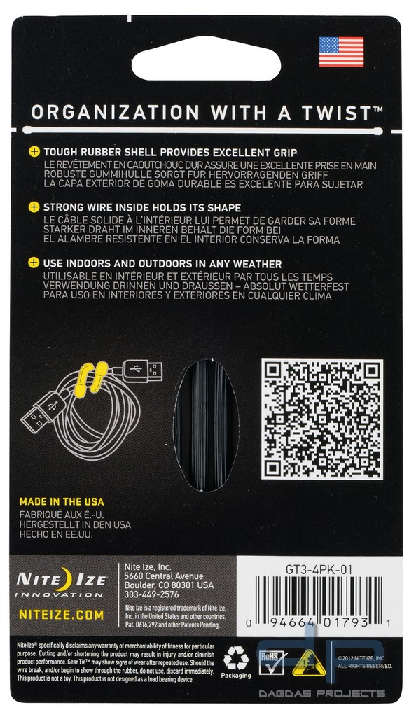 Nite Ize Gear Tie Kabelbinder 15 cm 2 Stück