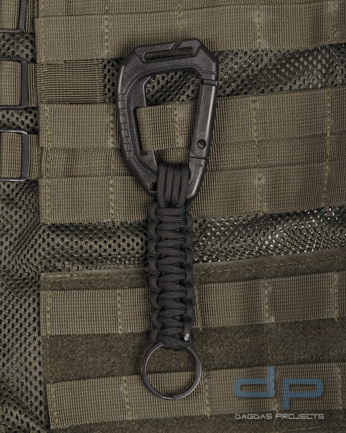 Mil-Tec Schlüsselanhänger Paracord mit Karbiner Molle in verschiedenen Farben