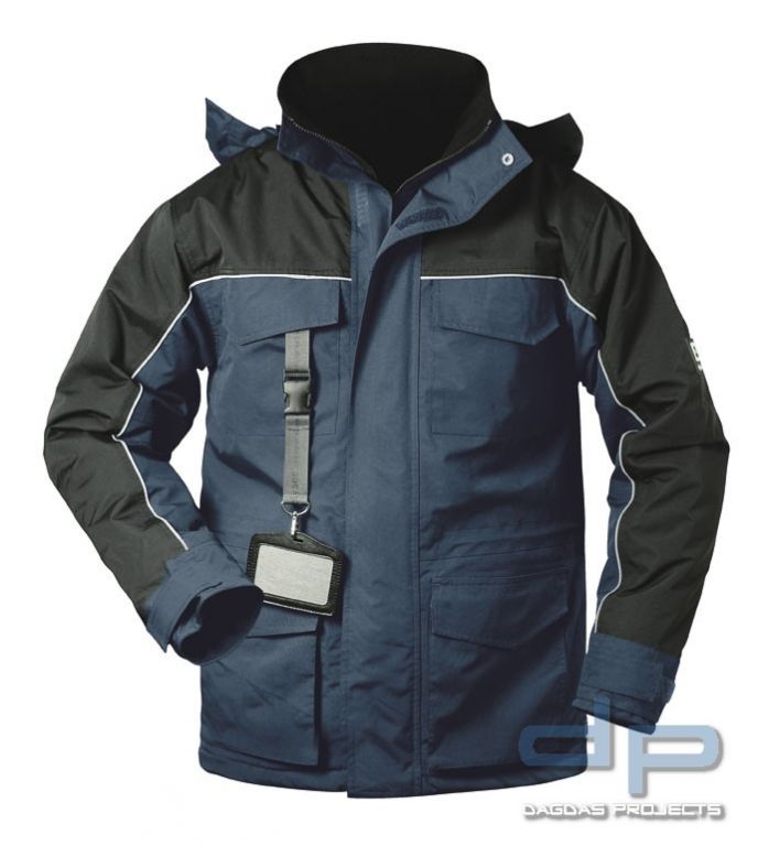 Thermo Jacke in Marine/Schwarz