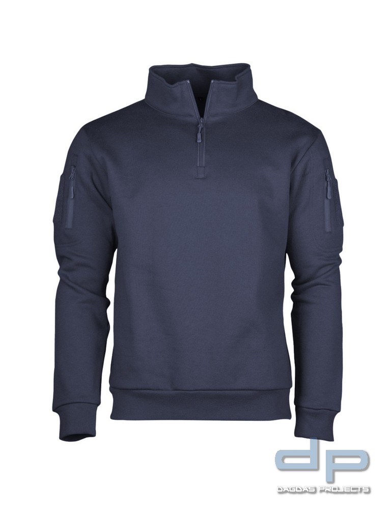 COP® Tactical Sweatshirt mit 1/3 Zipper, navy blue