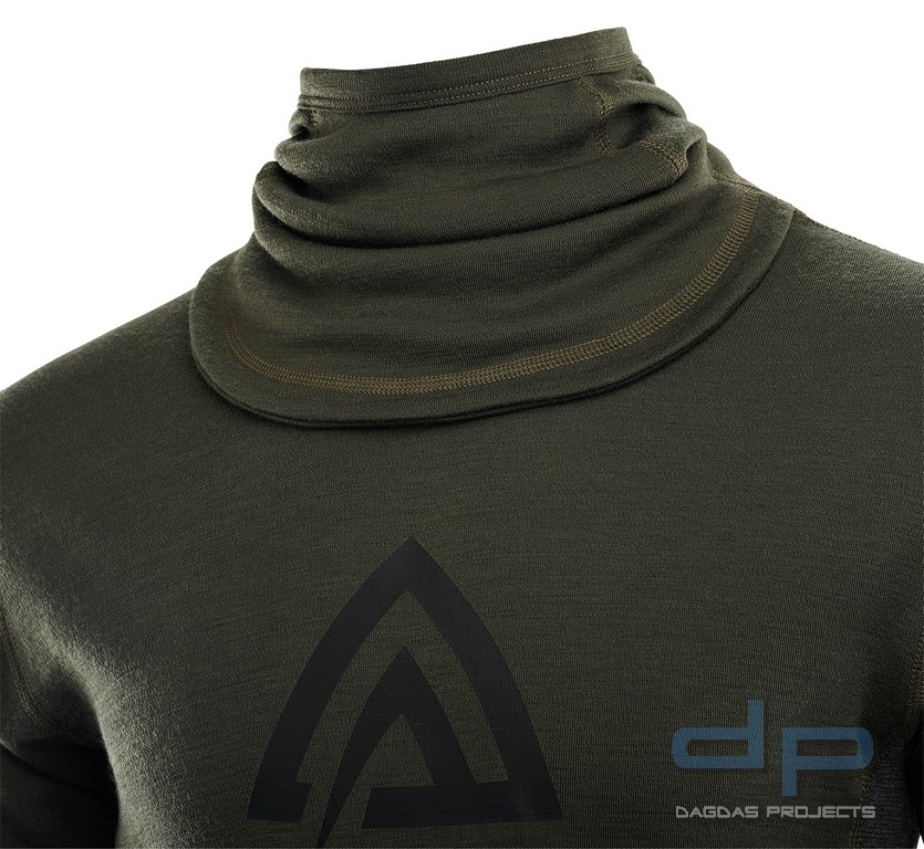 Aclima WarmWool Hood Sweater Oliv