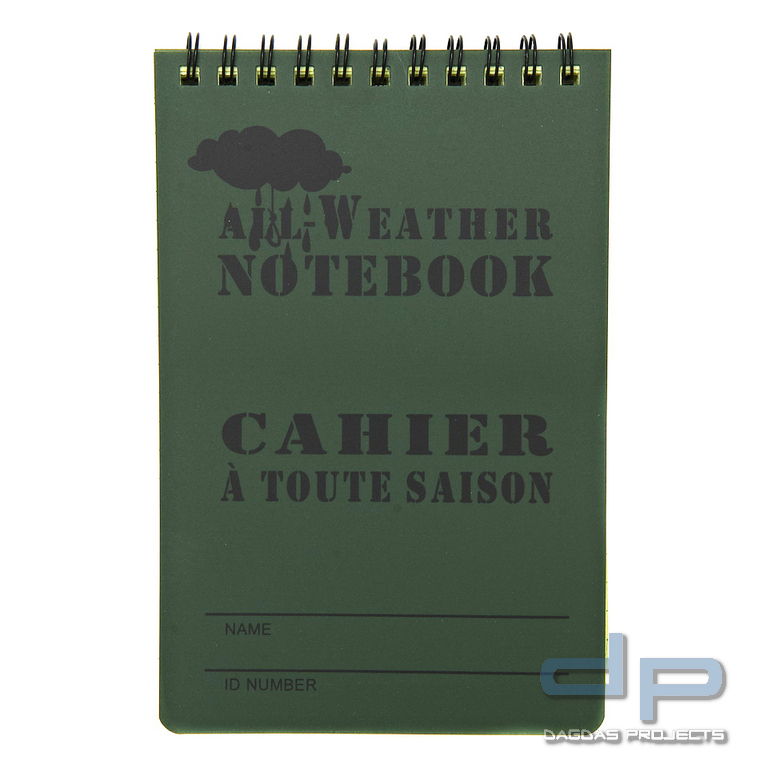 All Weather Notizbuch groß