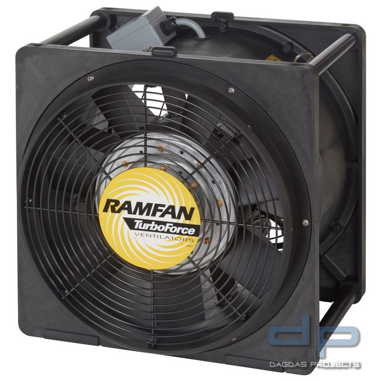 Ramfan Lüfter EFi150xx, Ø 40cm Ex-geschützt, 1100W, 7.580m³/Std