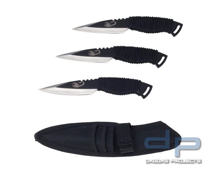 Haller Wurfmesser Scorpion 3 teilig