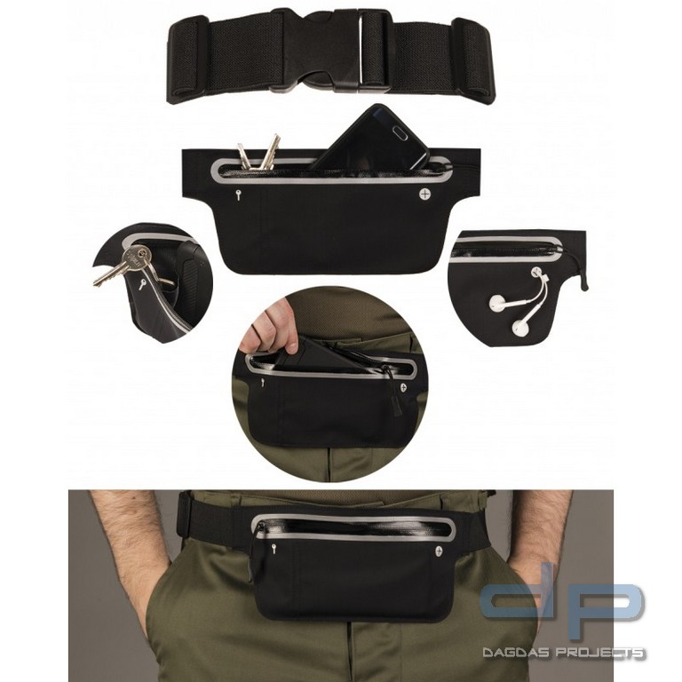 MIL-TEC® Gürteltasche, klein und schmal in schwarz und coyote