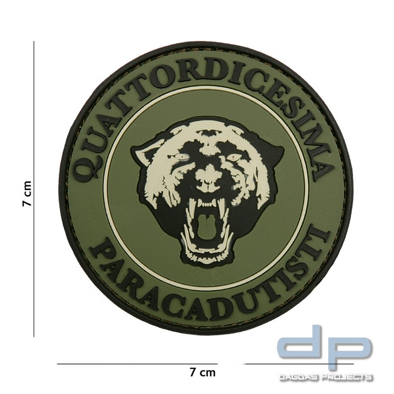 Emblem 3D PVC Paracadutisti grün