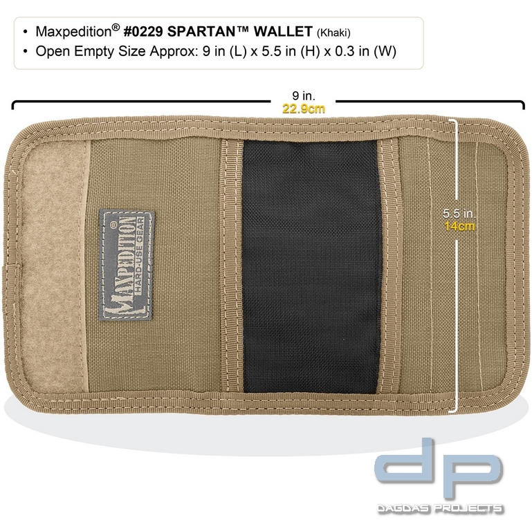 Maxpedition Spartan Wallet in verschiedenen Farben