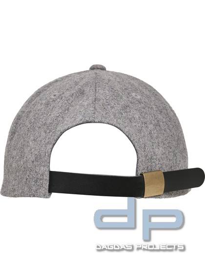 Melton Cap in Grau und Schwarz