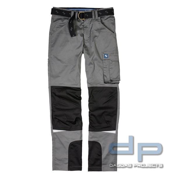 Bundhose Work-4-You in Anthrazit-Schwarz und Marineblau-Royalblau