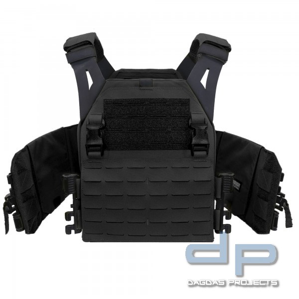 WAS LASER CUT LOW PROFILE PLATE CARRIER V1 + DETACHABLE TRIPLE BUNGEE 5.56 PANEL SET