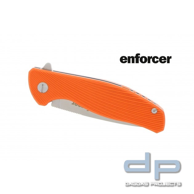 enforcer Einhandmesser Gambino mit orangem Griff