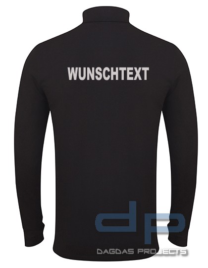 Behörden Rollkragen T-Shirt mit langen Ärmeln und Aufdruck nach Wunsch