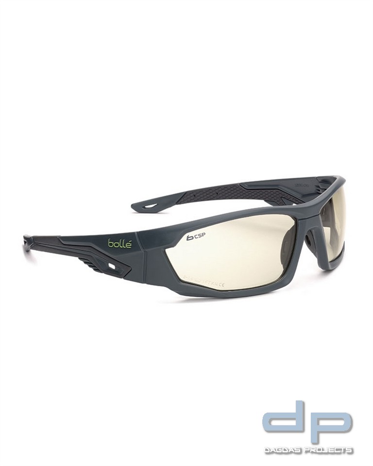 TACT.BRILLE BOLLÉ® ′MERCURO CSP′ GRAU/SCHWARZ 2 Stück