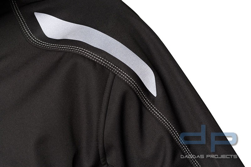 Softshell Jacke wind- und wasserdicht mit Aufdruck nach Wunsch in reflex silber