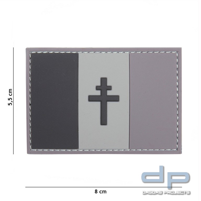 Emblem 3D PVC Französische Freiheit grau