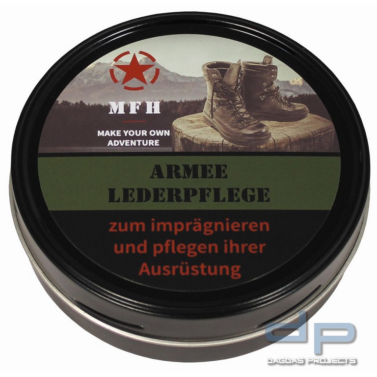 Schuhcreme, "Army", schwarz, 150 ml Dose