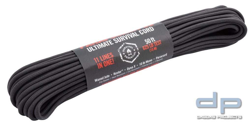 ATWOOD ROPE PARAPOCALYPSE ULTIMATE SURVIVAL PARACOURD SEIL 50FT in verschiedenen Farben