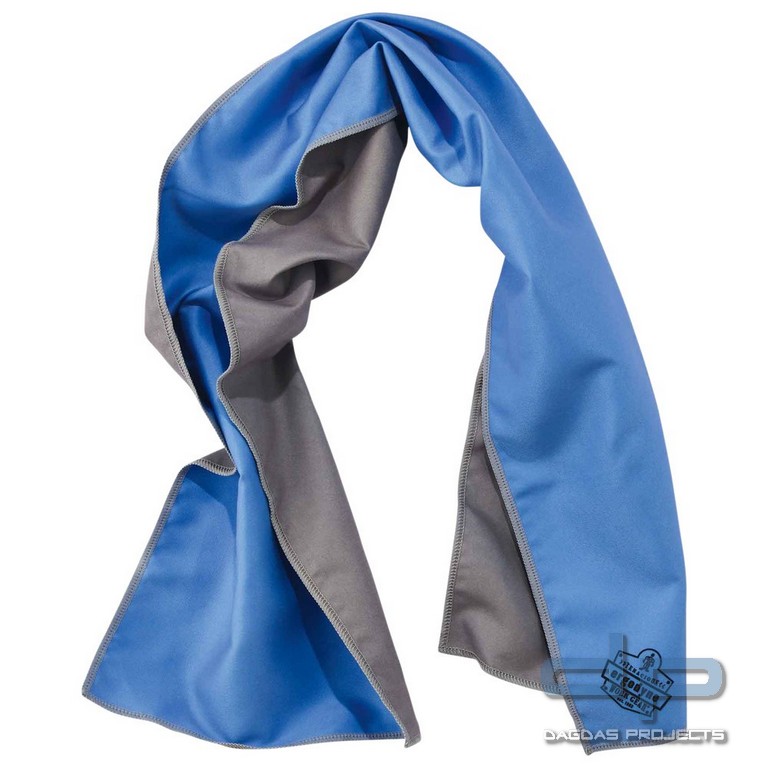 Ergodyne Mikrofaserkühltuch Chill-Its 6602MF, blau, 25 x 104 cm