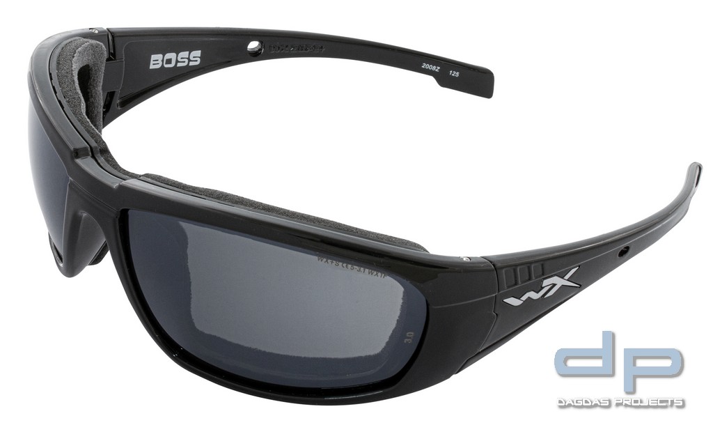WILEY X BOSS SONNENBRILLE GREY SILVER FLASH