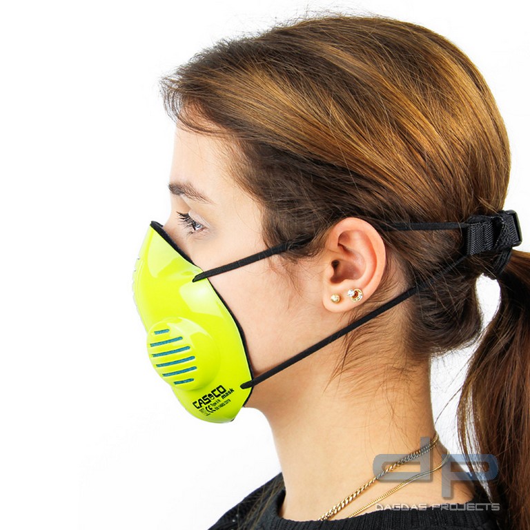CASCO MASK 2.0 IN NEONGELB AUFDRUCK: RETTUNG
