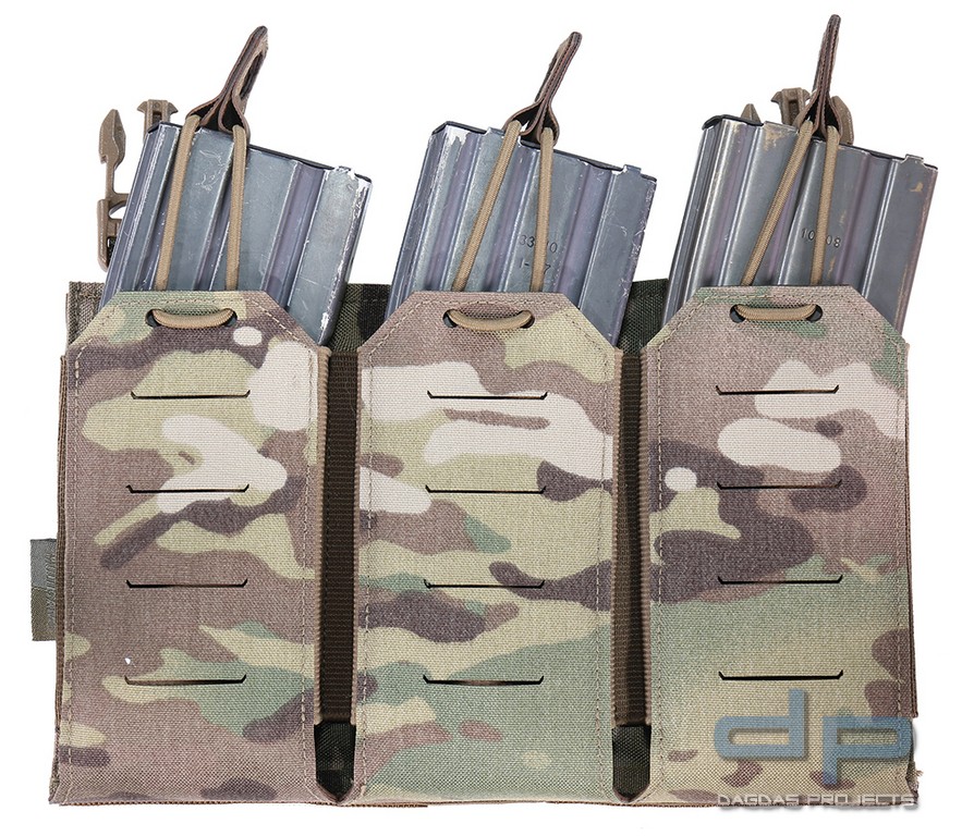 WAS Laser Cut Detachable Triple 5.56 Mag Pouch