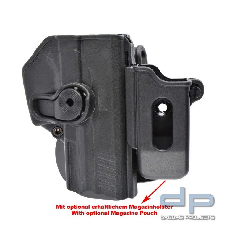 IMI Defense Paddleholster mit Verlustsicherung, drehbar 360°