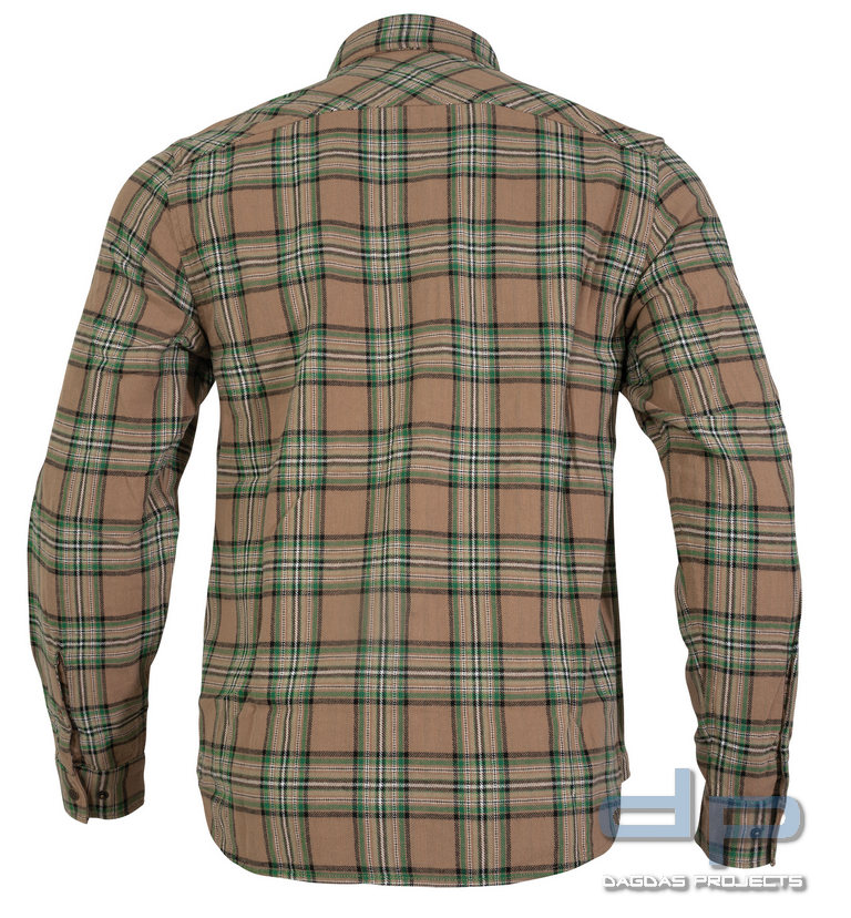 4-14 FACTORY CANADA SHIRT BUSH GREEN/BROWN TARTAN