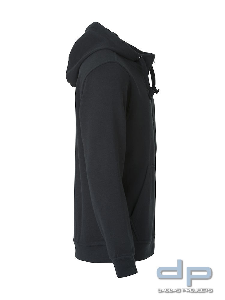 Basic Hoody Full zip Herren mit Wunschaufdruck Farbe Navy Größe M