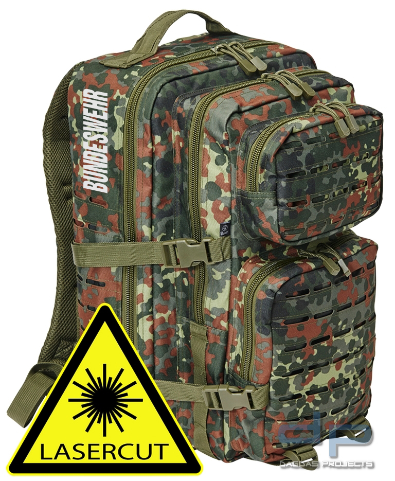 Brandit Rucksack US Cooper LASERCUT large in verschiedenen Farben mit Wunschaufdruck