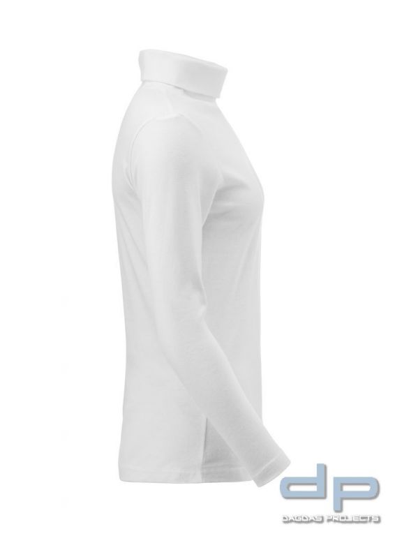 Damen Behörden Rollkragen-Shirt mit Wunschtext am Kragen