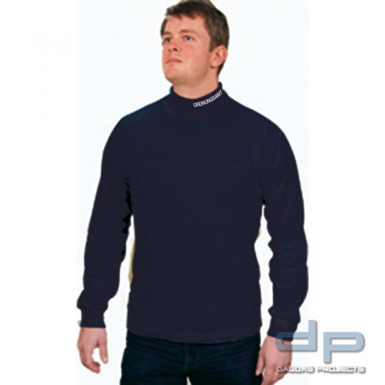 Behörden Atmungsaktiver Funktionsrolli Dunkelblau mit AUFDRUCK POLIZEI, ORDUNGSAMT oder JUSTIZ