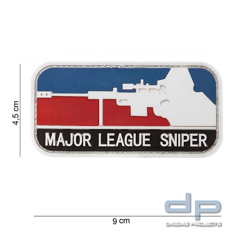 Emblem 3D PVC Major Sniper Color