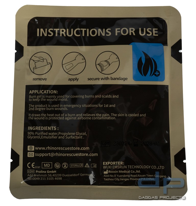 Rhino Rescue Burn Dressing (10x10cm)