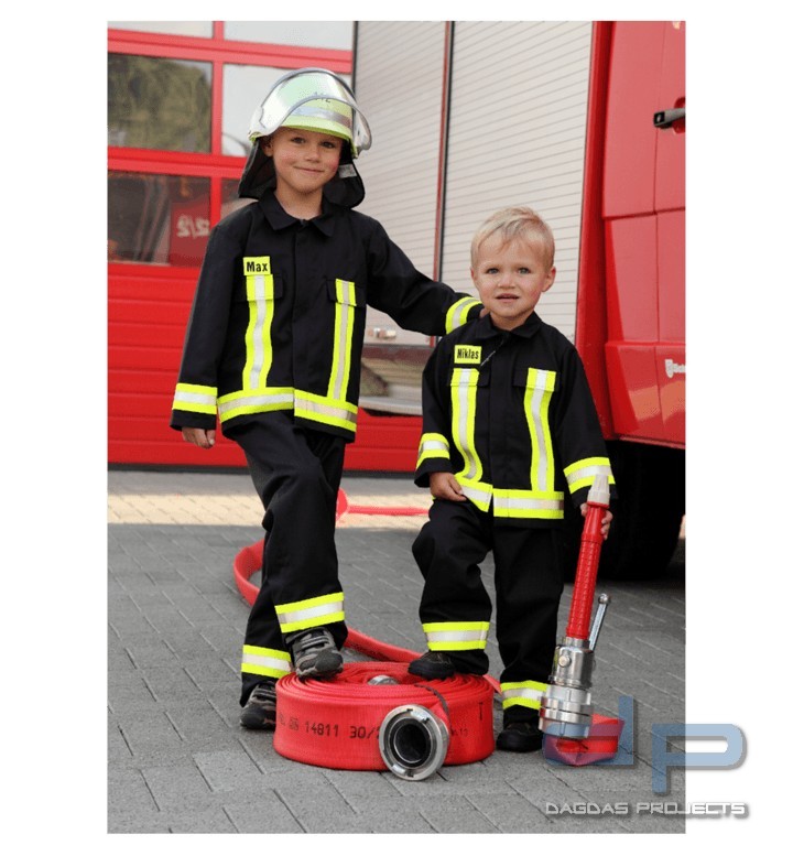 Kinder Feuerwehrhose 50% Baumwolle, 50% Polyester