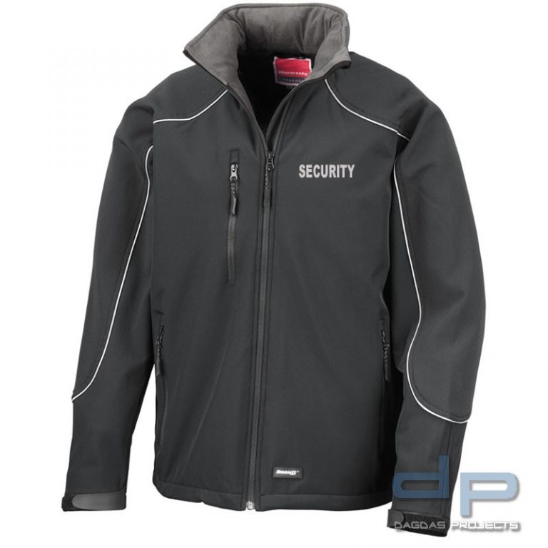 Behörden Softshell Jacke mit Kapuze und Aufdruck nach Wunsch
