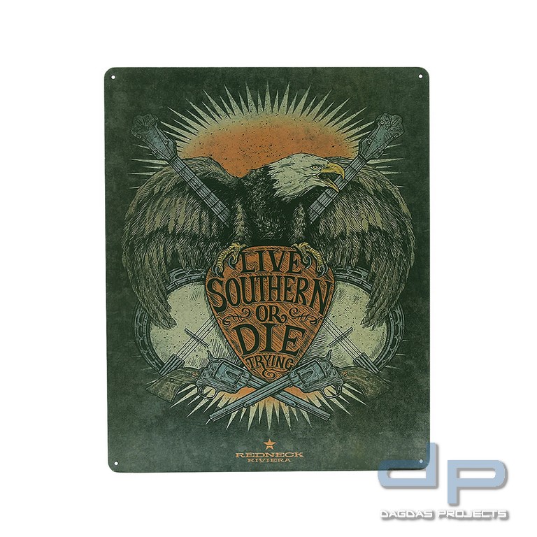 Metallplatte groß #109 Live Southern