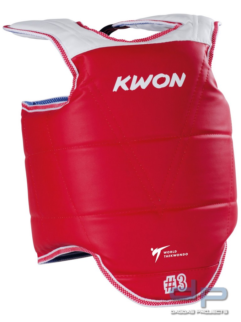 TKD Kampfweste Korean Style Training WT in Rot/Blau