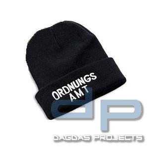 Strickmütze mit Stick "ORDNUNGSAMT"