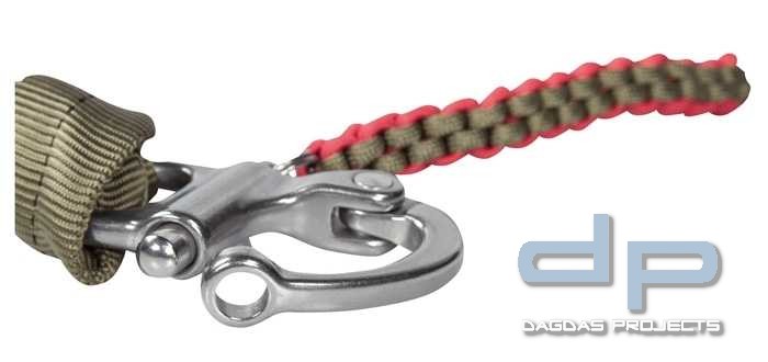 Sicherungsleine mit 1 Snap Shackle Coyote